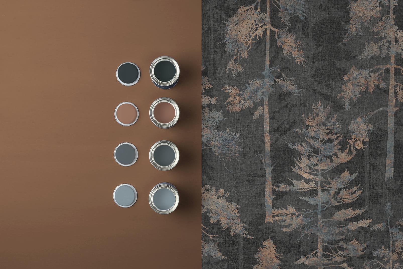 Norse Forest Bark Wallpaper
