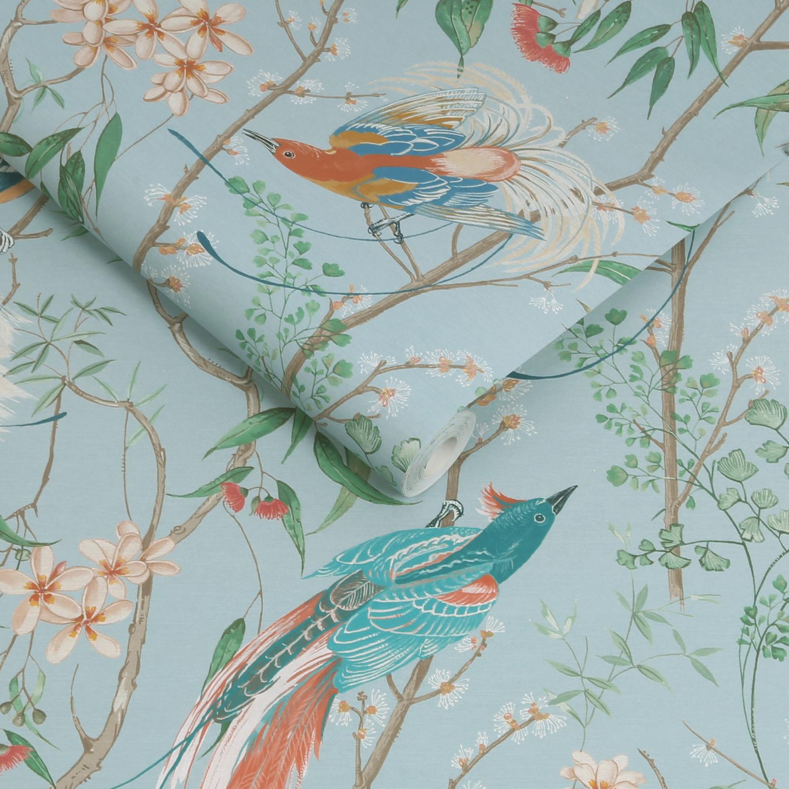 Clavering Birds Noon Sky Wallpaper