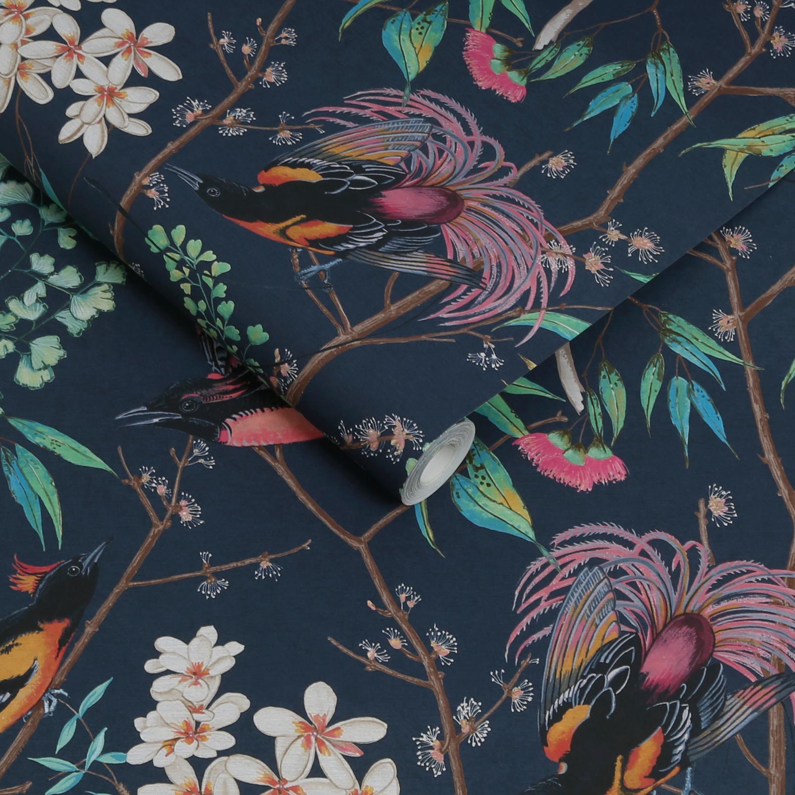 Clavering Birds Night Wallpaper