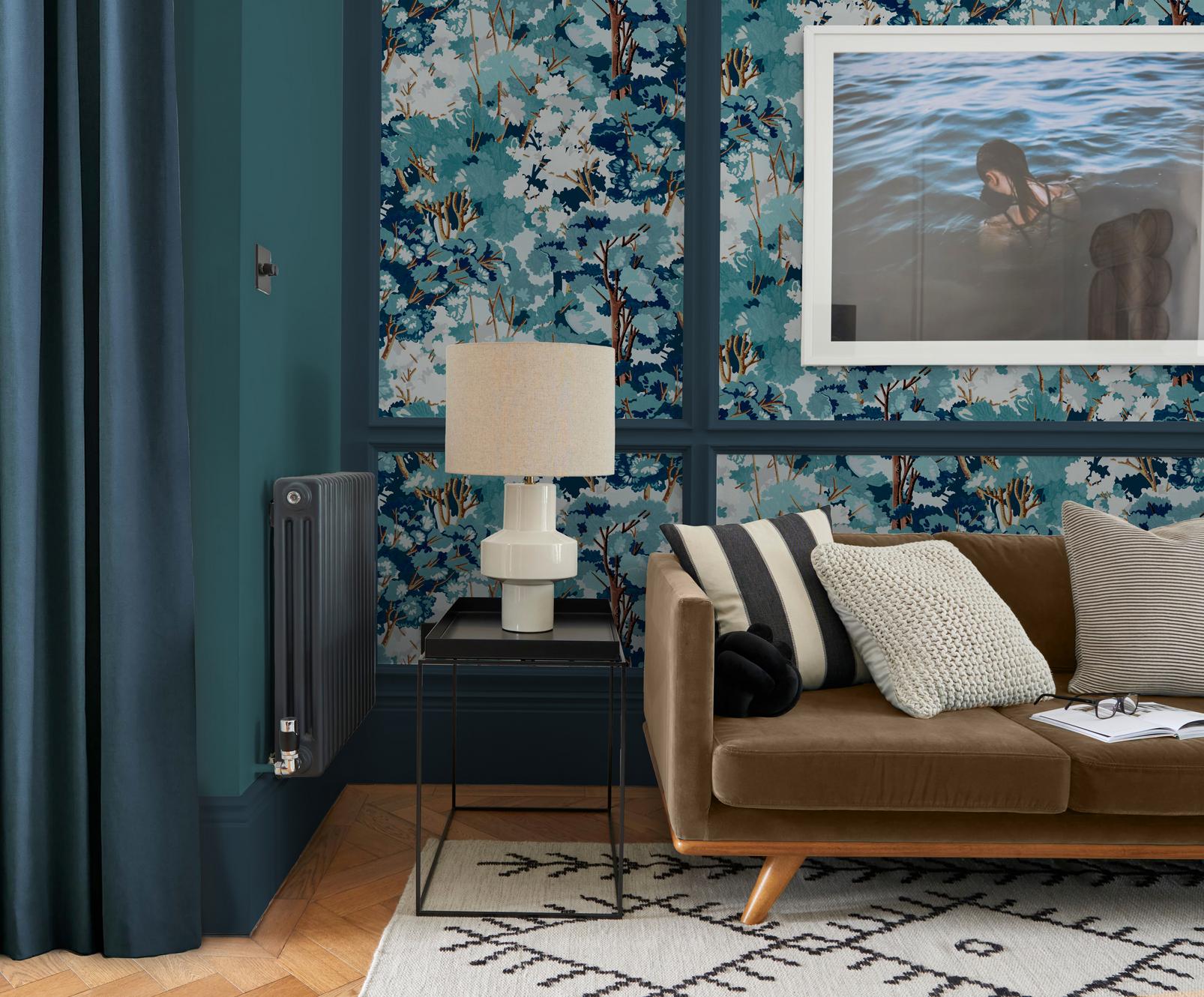 Folklore Tree Blue Wallpaper