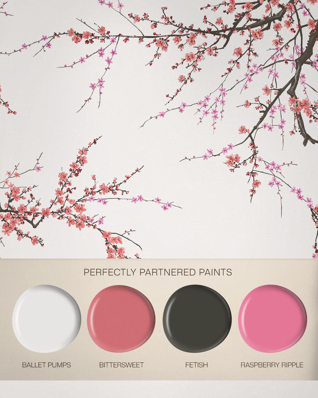 Sakura Soft Pink Bespoke Mural