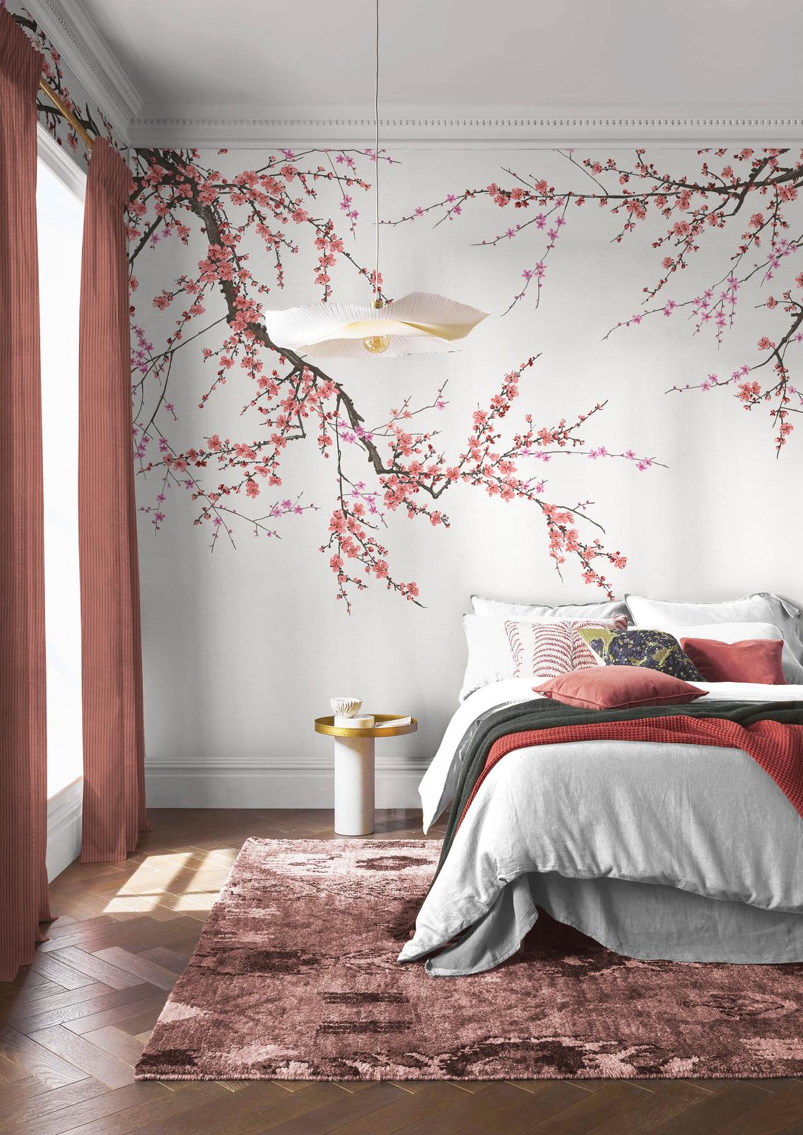Sakura Soft Pink Bespoke Mural