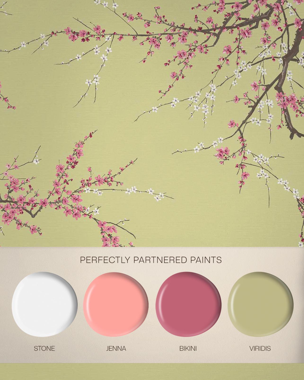 Sakura Viridis Bespoke Mural