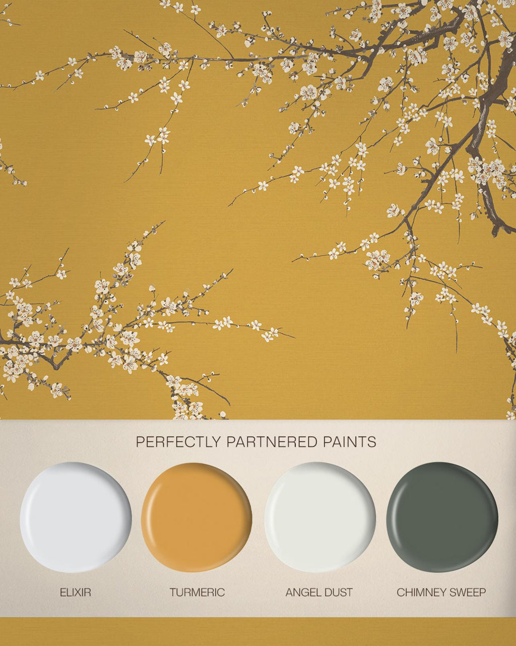 Sakura Turmeric Bespoke Mural