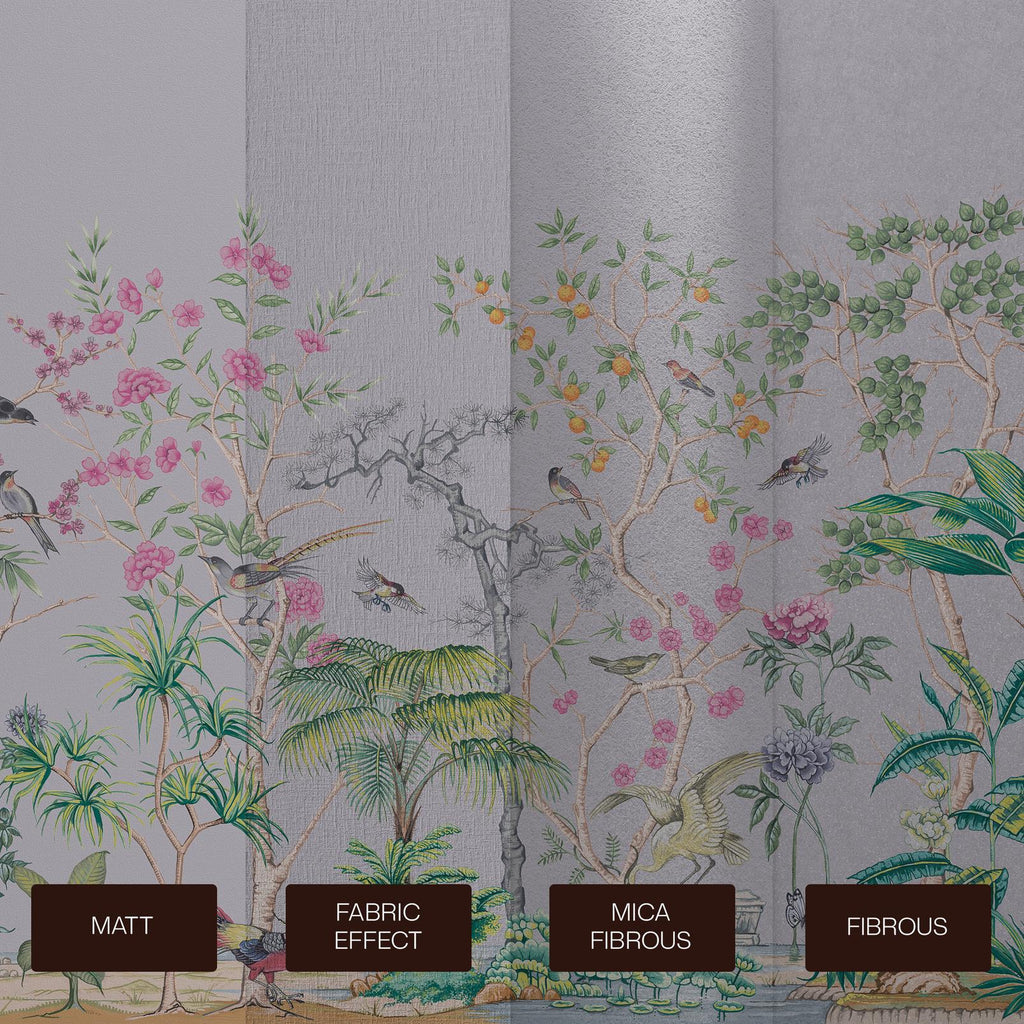 Mizuwonomu Tori Mauve Bespoke Mural