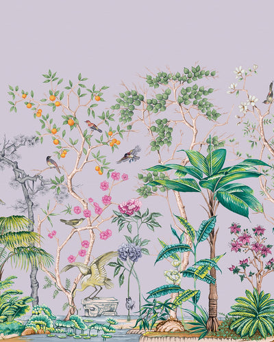 Mizuwonomu Tori Mauve Bespoke Mural