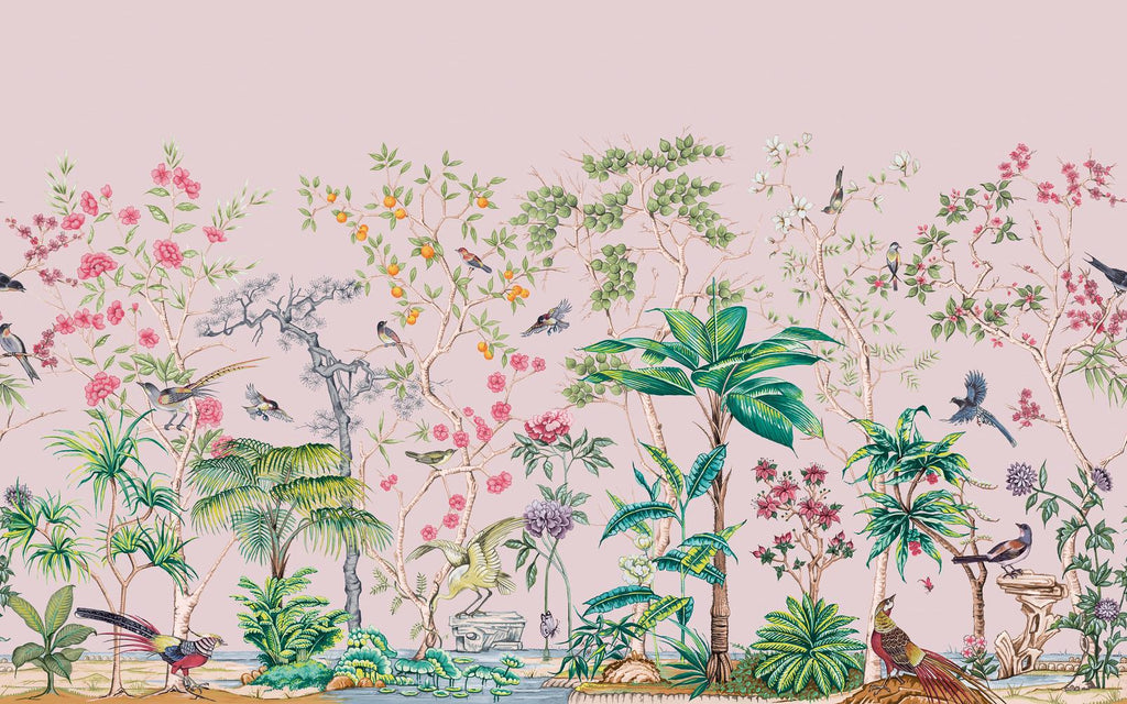 Mizuwonomu Tori Blush Bespoke Mural