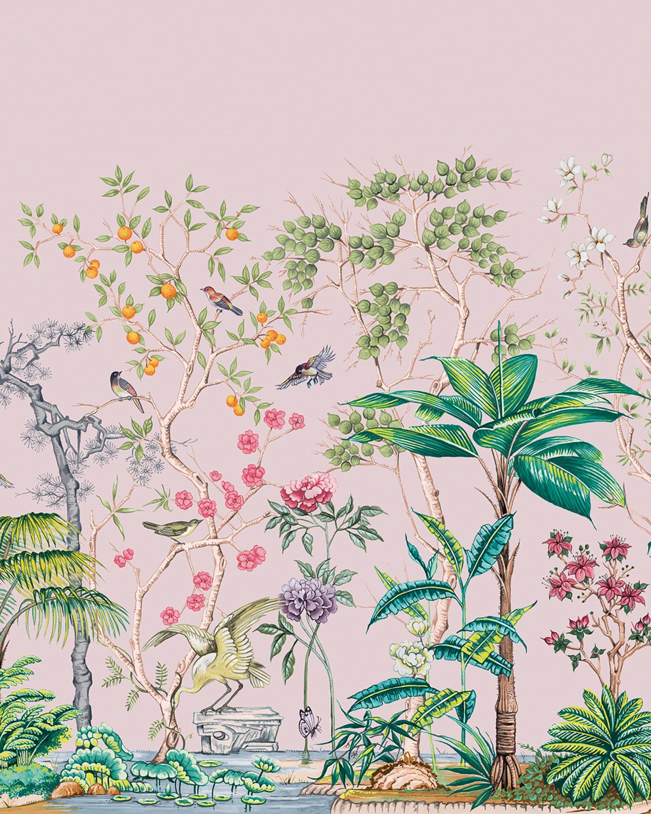 Mizuwonomu Tori Blush Bespoke Mural