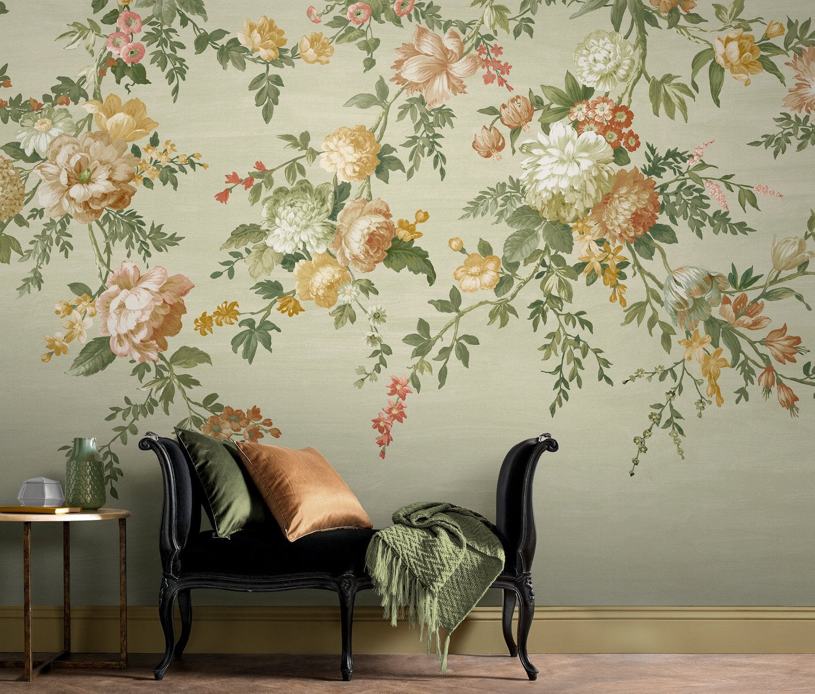 Hague Fleurs Sage Bespoke Mural