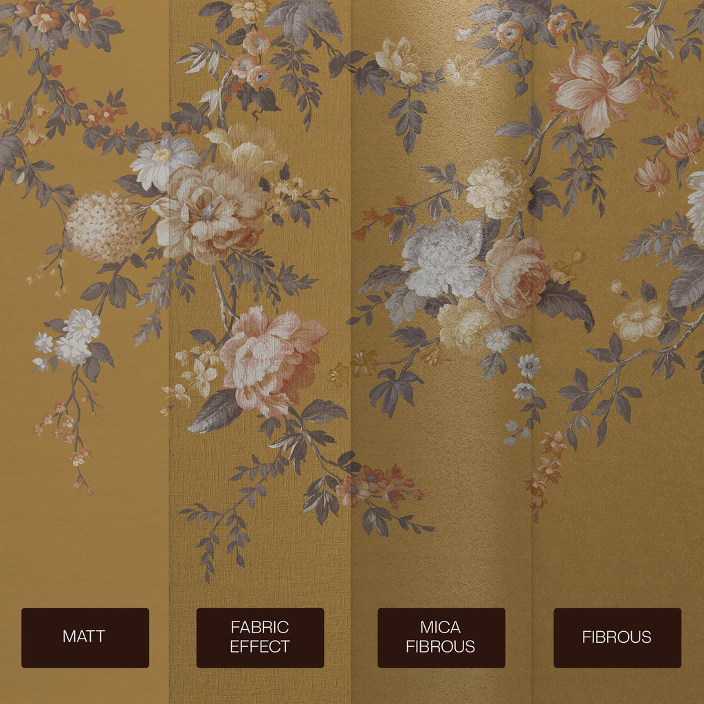 Hague Fleurs Mustard Bespoke Mural