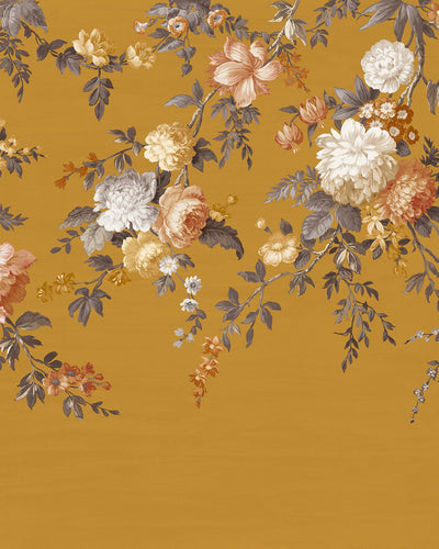 Hague Fleurs Mustard Bespoke Mural