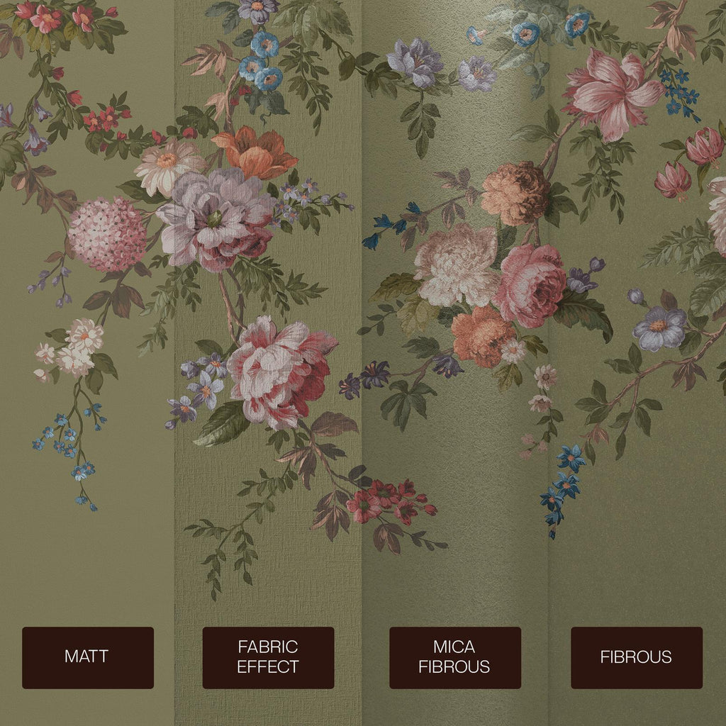 Hague Fleurs Olive Bespoke Mural