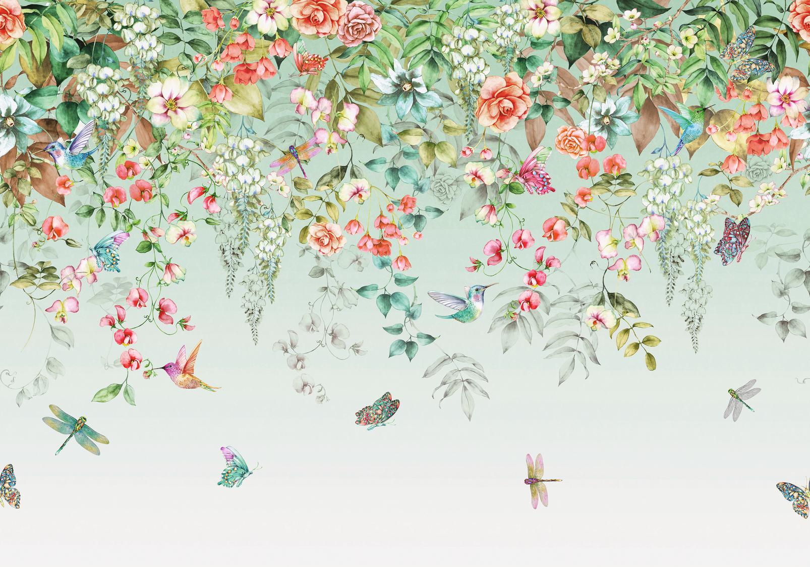 Ethereal Flora Dawn Bespoke Mural