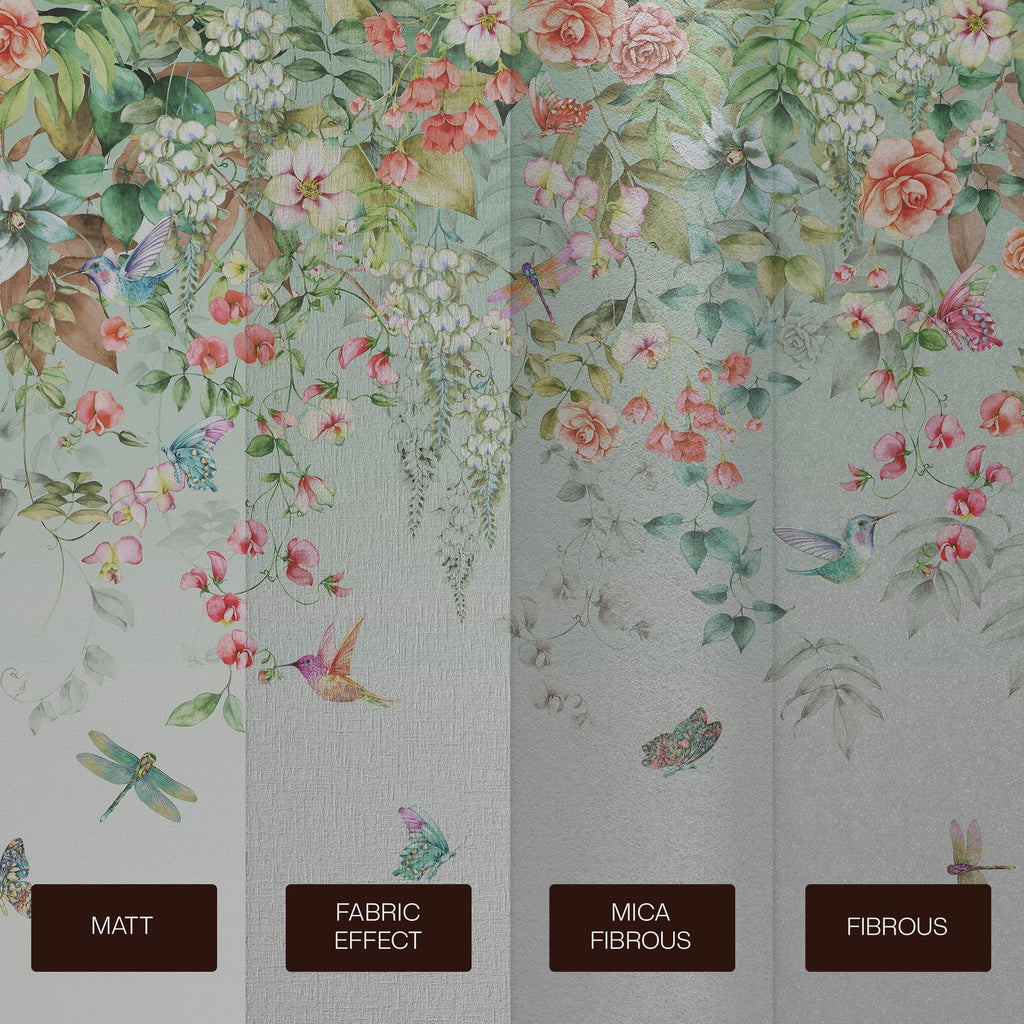 Ethereal Flora Dawn Bespoke Mural