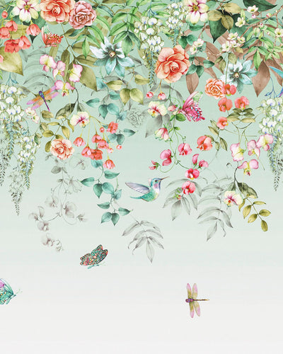 Ethereal Flora Dawn Bespoke Mural