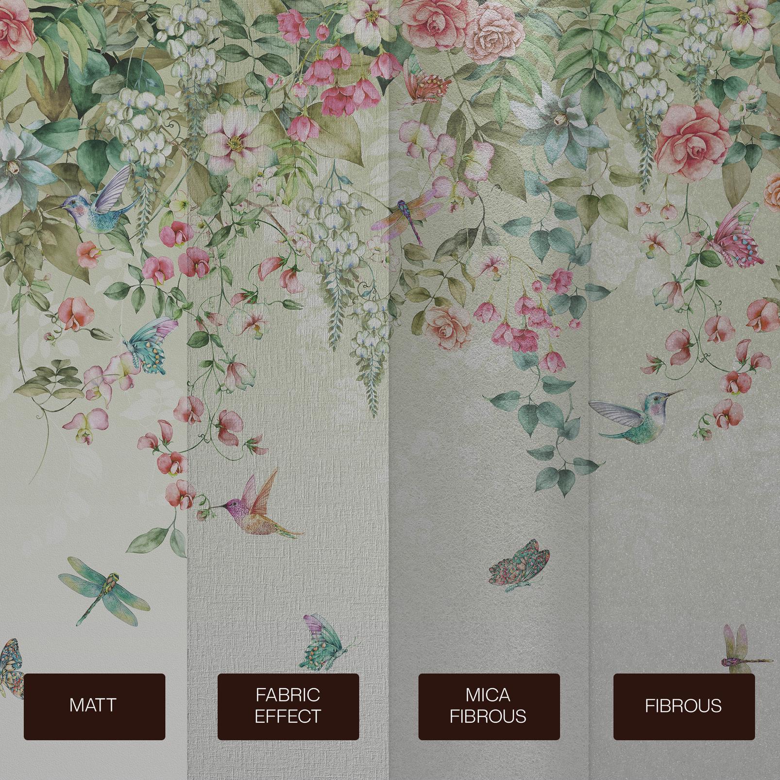 Ethereal Floral Viridis Bespoke Mural
