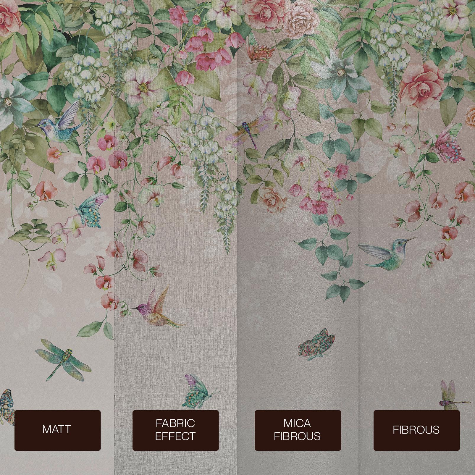 Ethereal Flora Blush Bespoke Mural