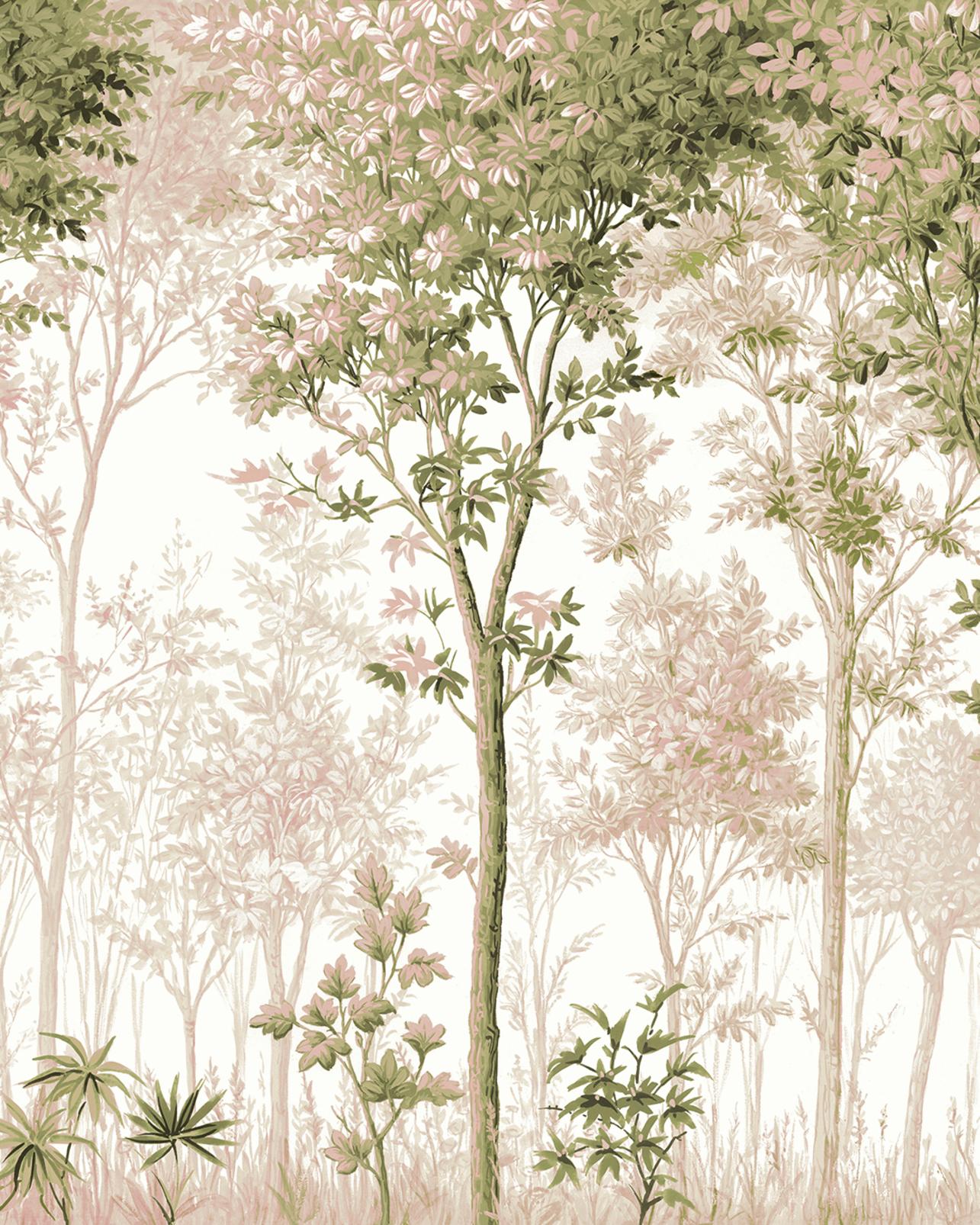 Coppice Forest Sunset Bespoke Mural