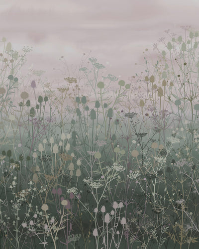 Tania's Garden Heather Bespoke Mural by Clarissa Hulse