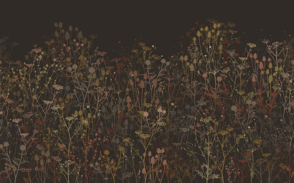 Tania's Garden Cocoa Bespoke Mural by Clarissa Hulse