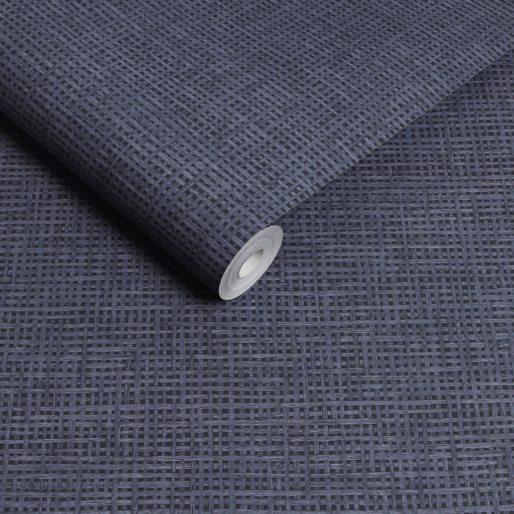 Rustic Weft Denim Wallpaper
