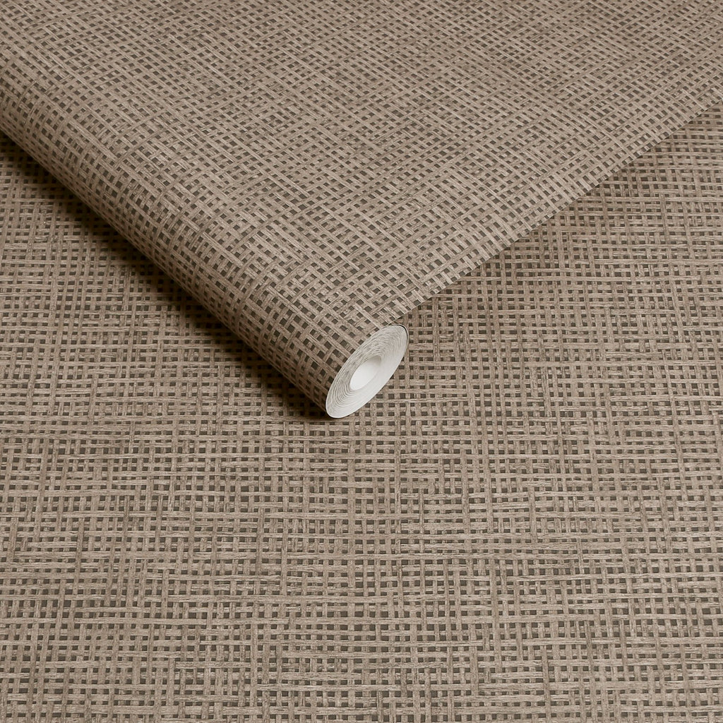 Rustic Weft Toast Wallpaper