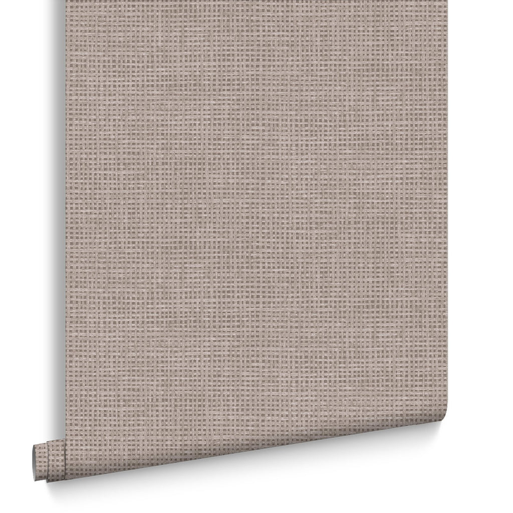 Rustic Weft Stone Wallpaper