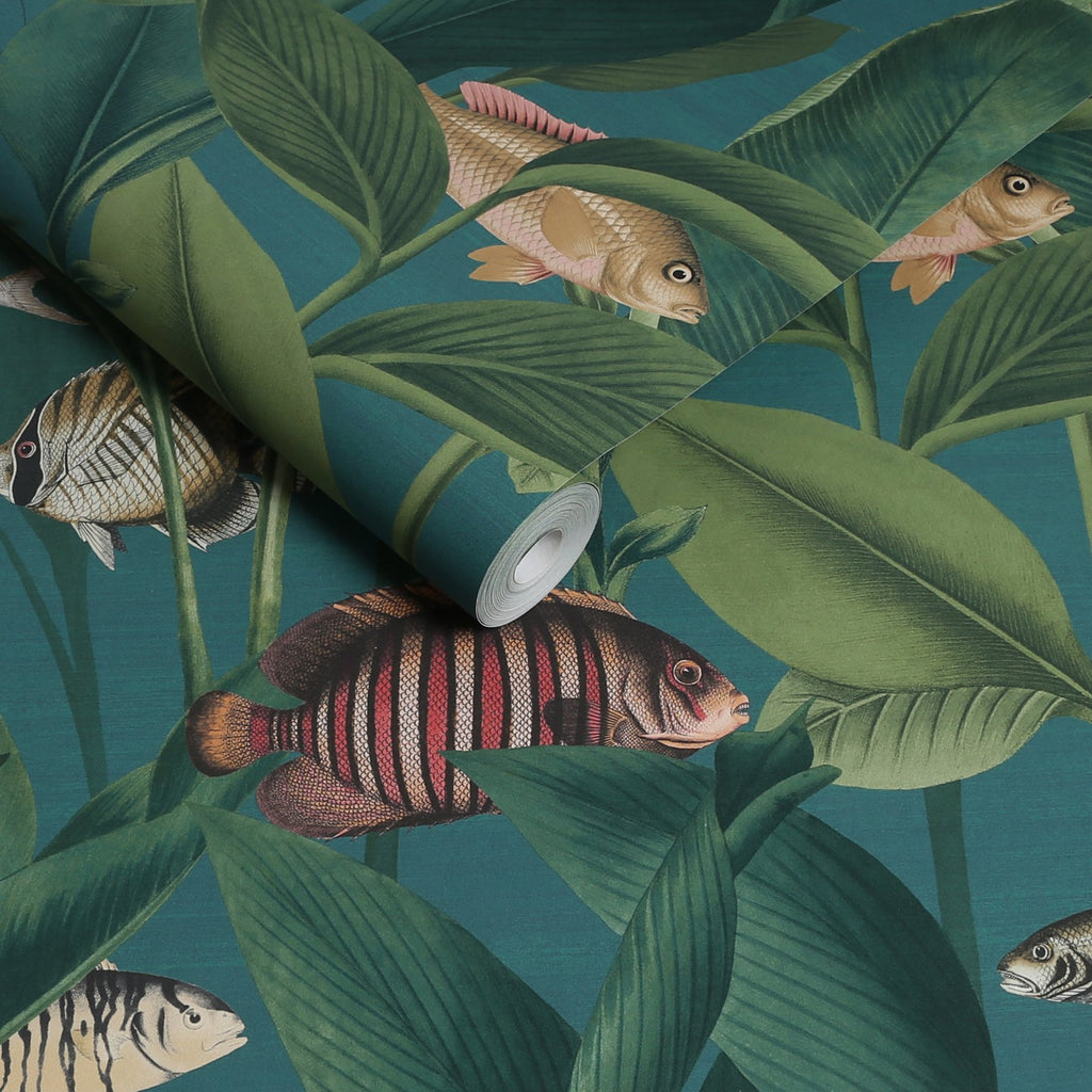 Aquarium Teal Wallpaper