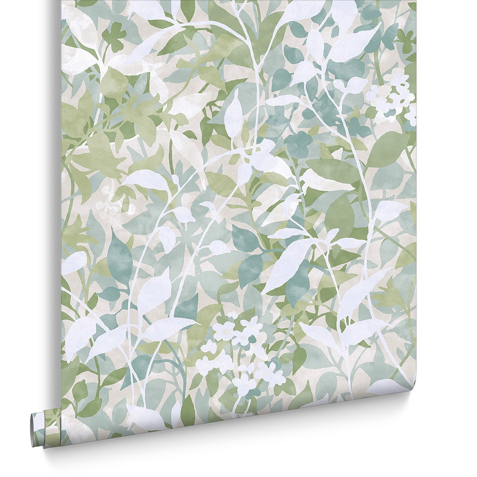 Fleur Sage Wallpaper