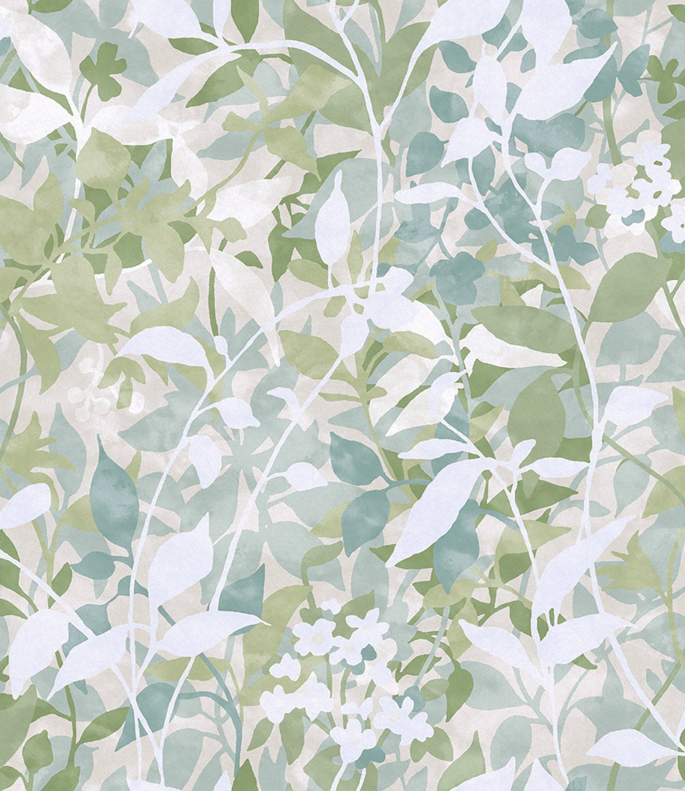 Fleur Sage Wallpaper