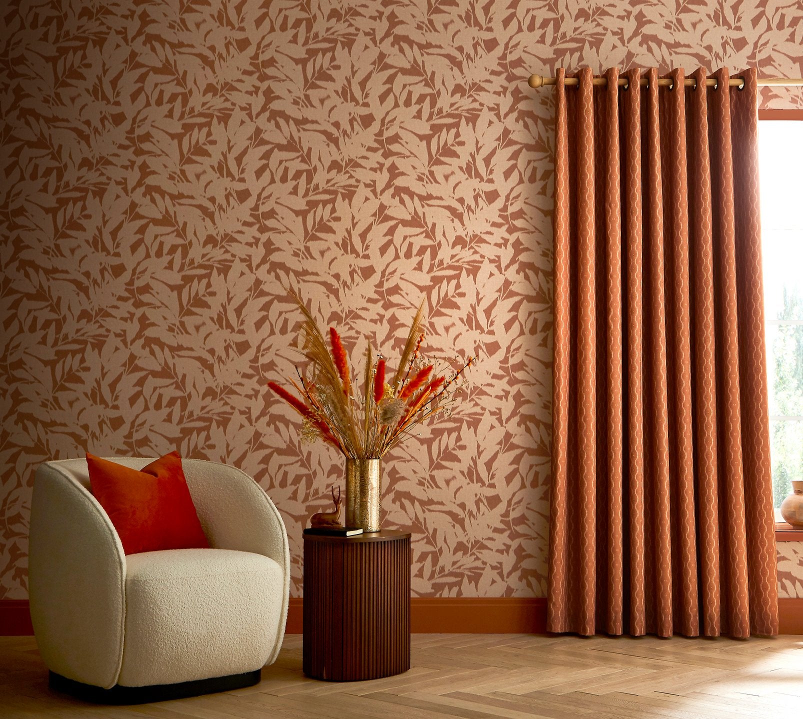 Shadow Play Clay Wallpaper