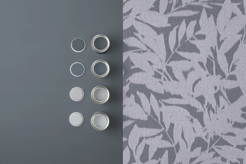 Shadow Play Denim Wallpaper