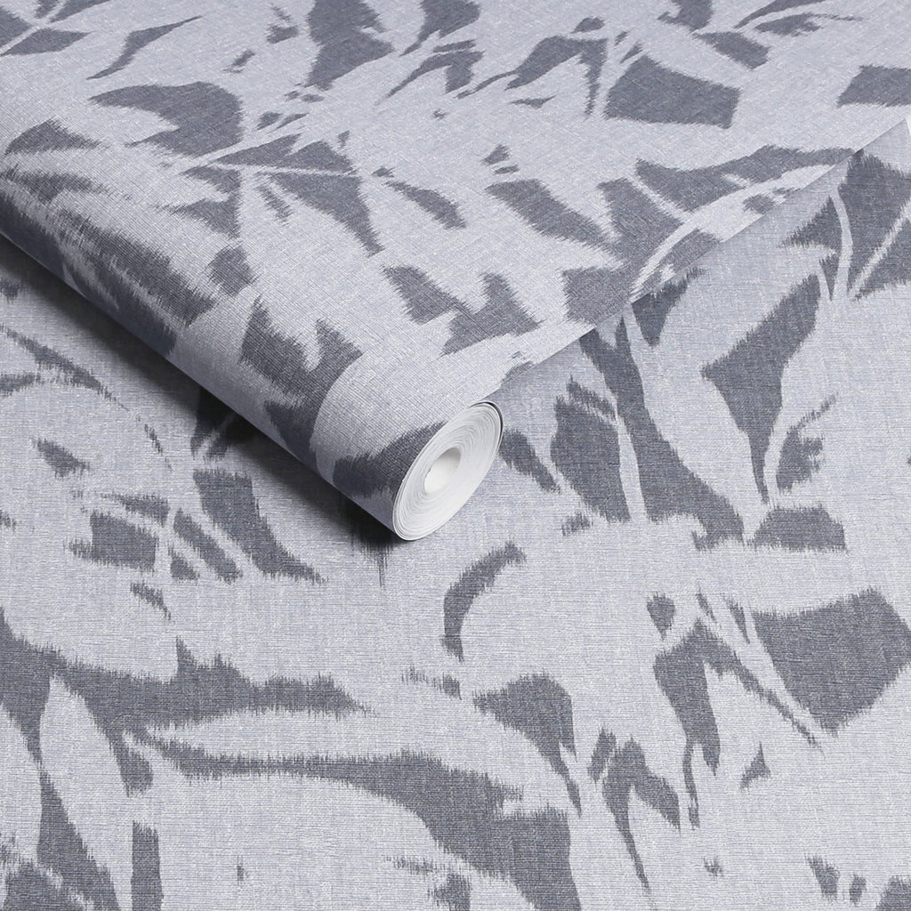 Shadow Play Denim Wallpaper
