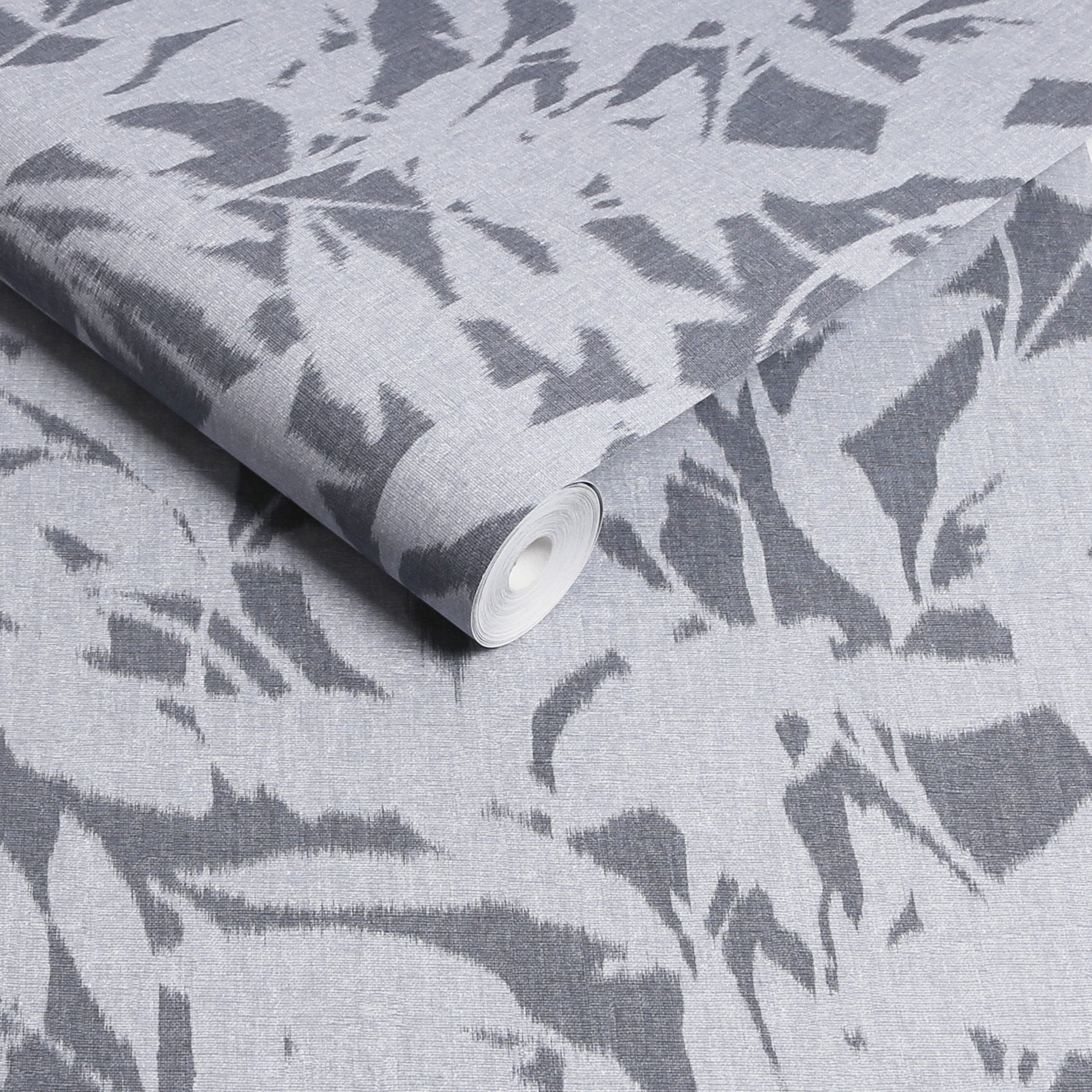 Shadow Play Denim Wallpaper