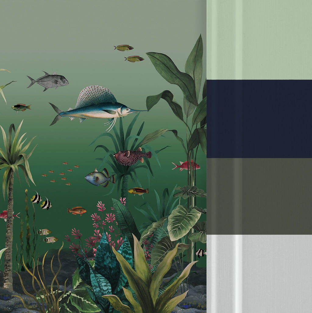 Technicolour Aquarium Green Bespoke Mural