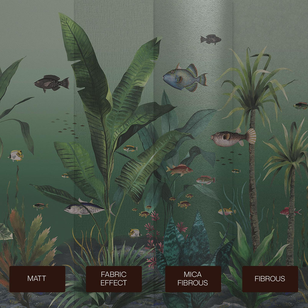 Technicolour Aquarium Green Bespoke Mural