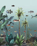 Technicolour Aquarium Duck Egg Bespoke Mural