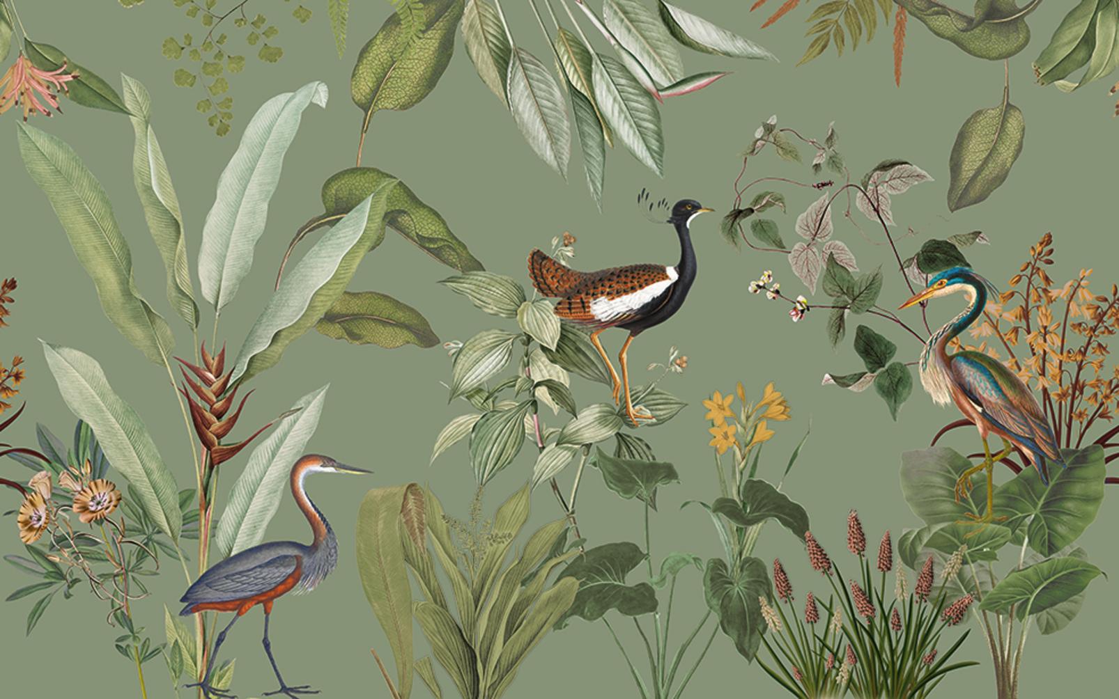 Glasshouse Sage Bespoke Mural