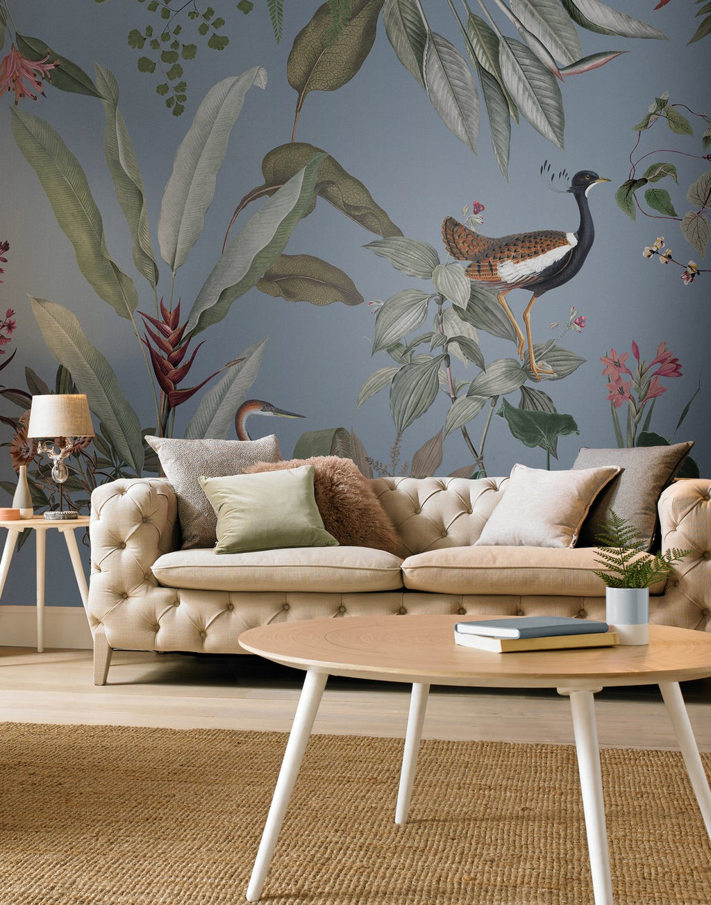 Glasshouse Blue Bespoke Mural