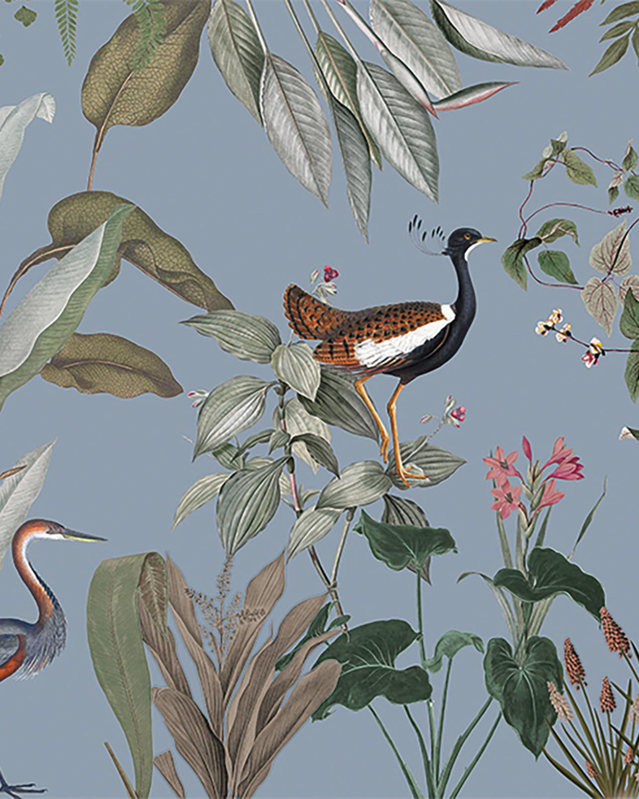 Glasshouse Blue Bespoke Mural