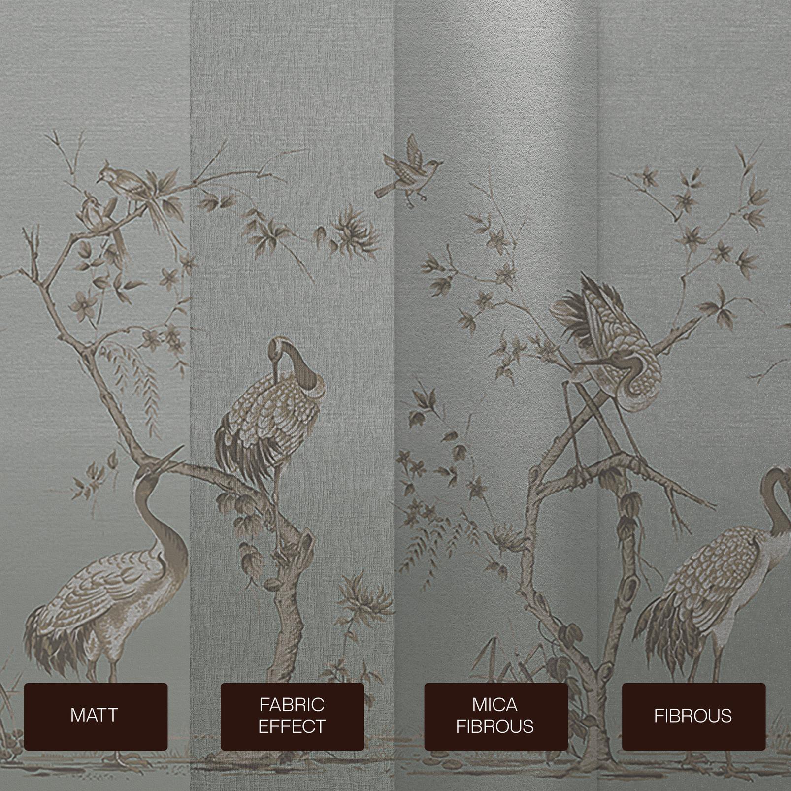 Grazing Cranes Morning Bespoke Mural