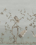 Grazing Cranes Morning Bespoke Mural