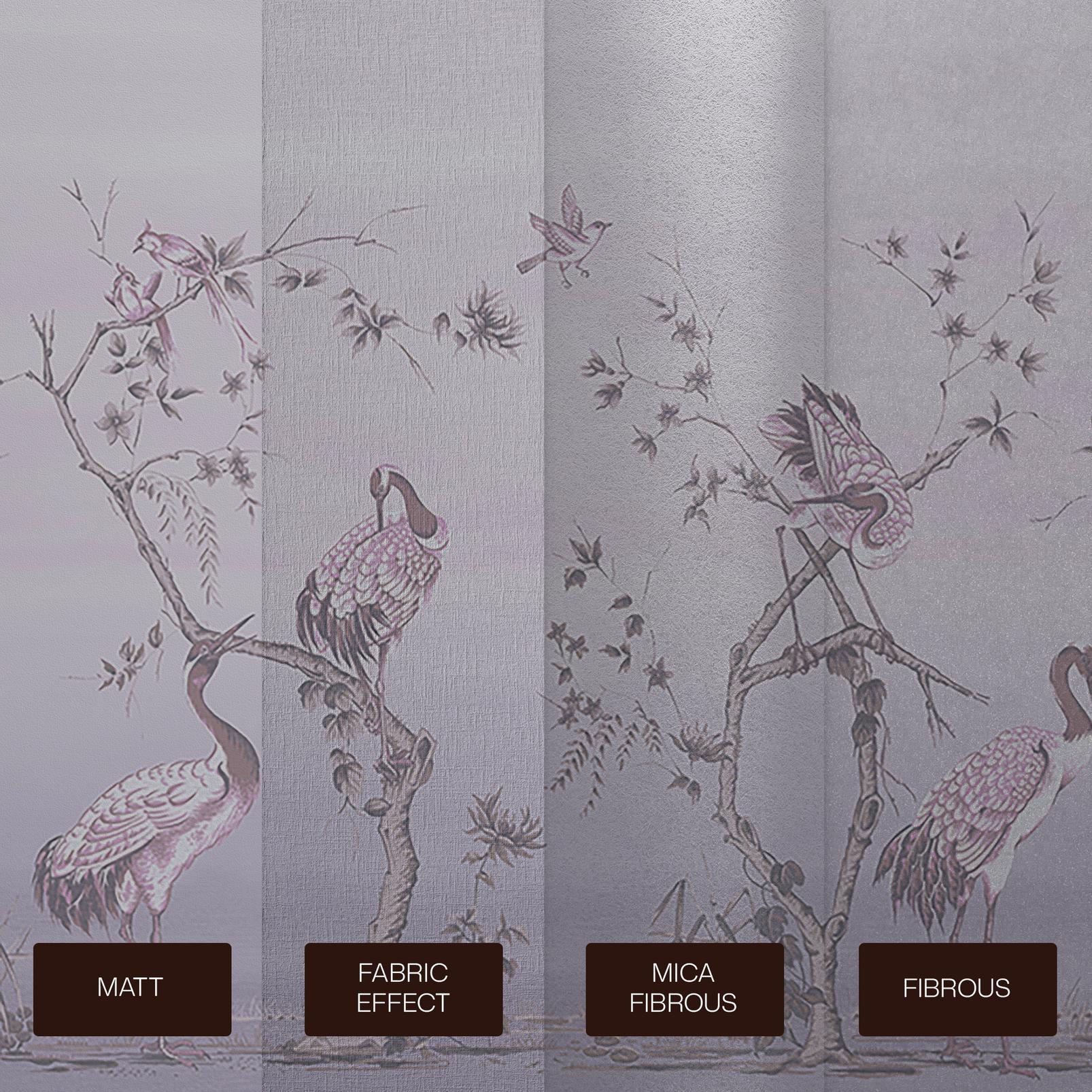 Grazing Cranes Dusk Bespoke Mural
