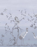 Grazing Cranes Sky Bespoke Mural