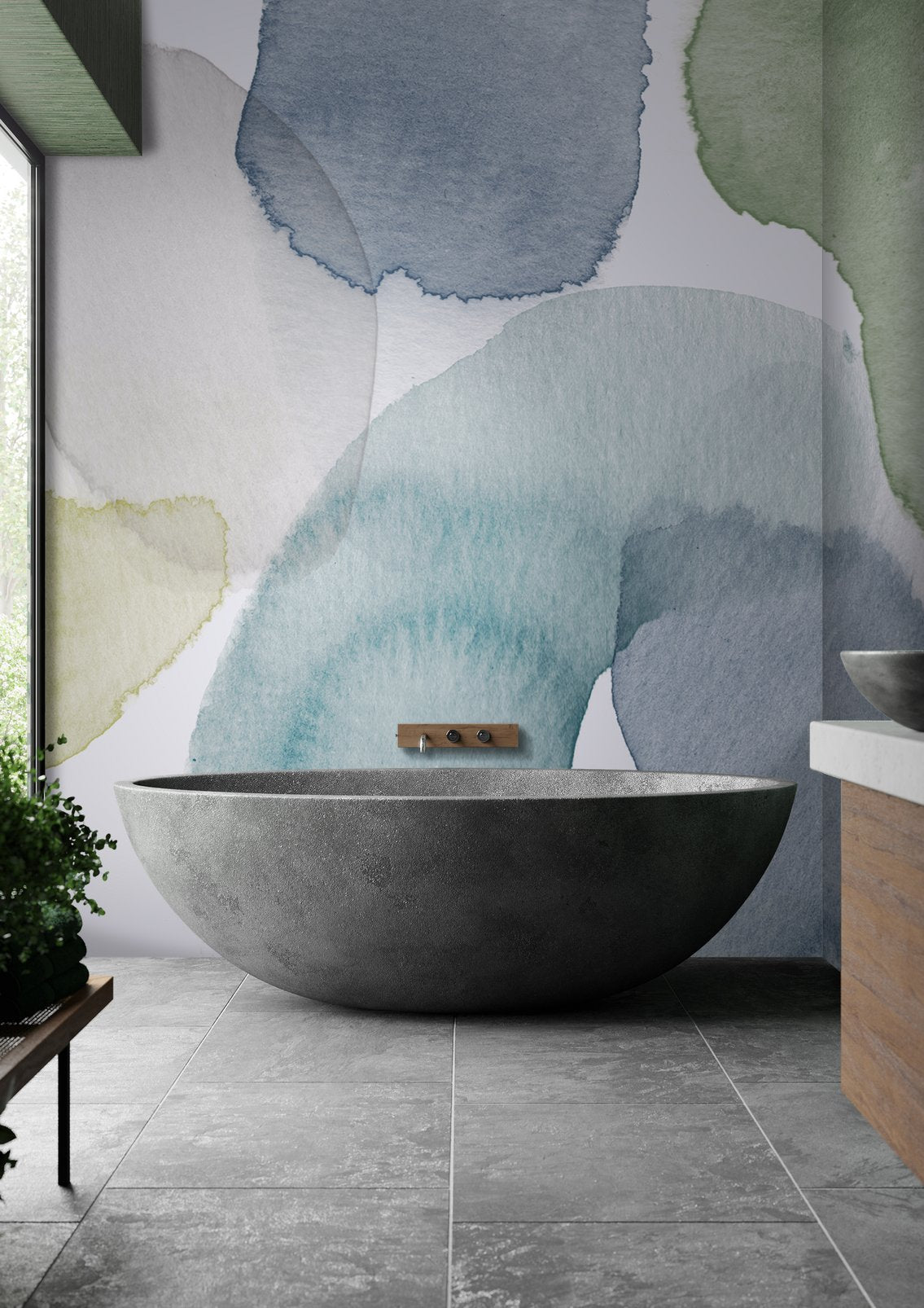 Watercolour Stills Evening Bespoke Mural