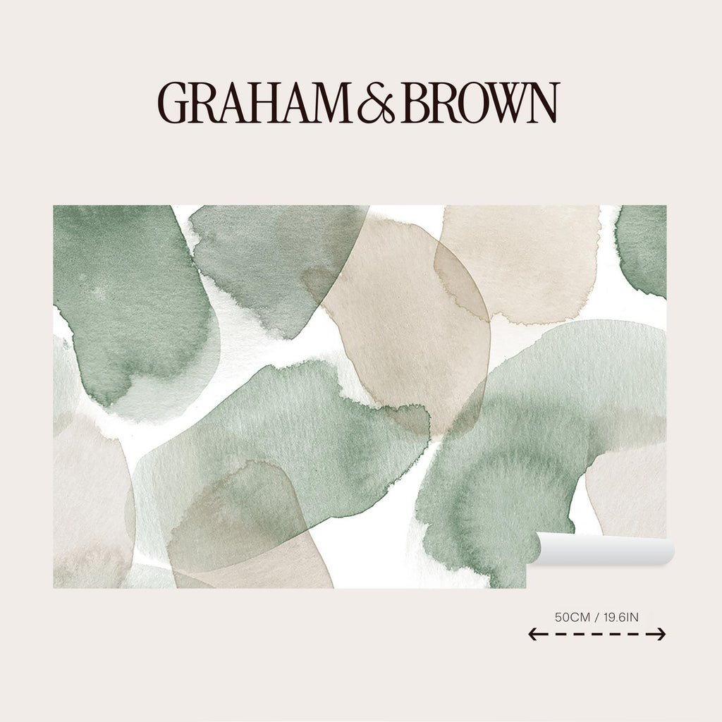 Watercolour Stills Green Bespoke Mural