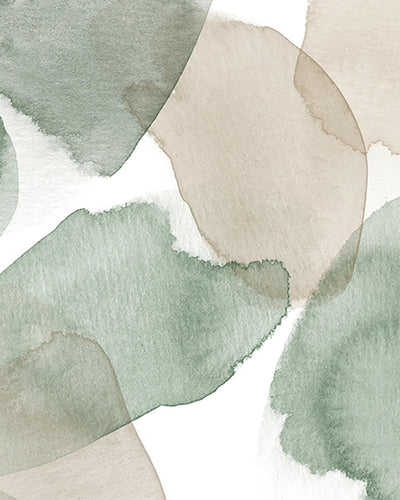 Watercolour Stills Green Bespoke Mural