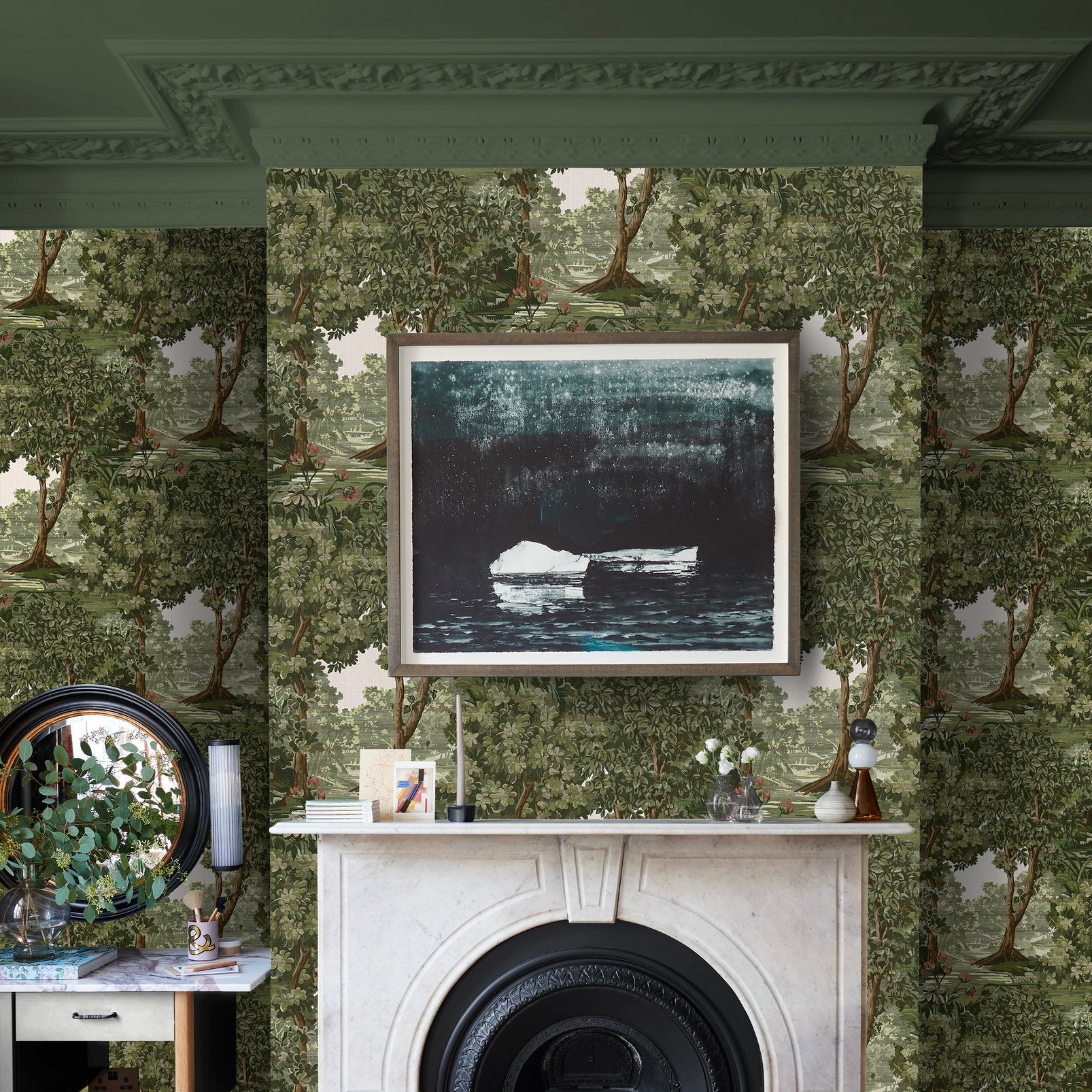 Bodenham Spring Sage Wallpaper