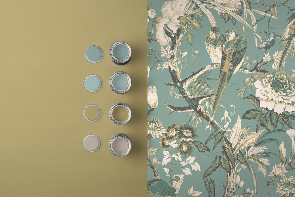 Perrow Duck Egg Wallpaper