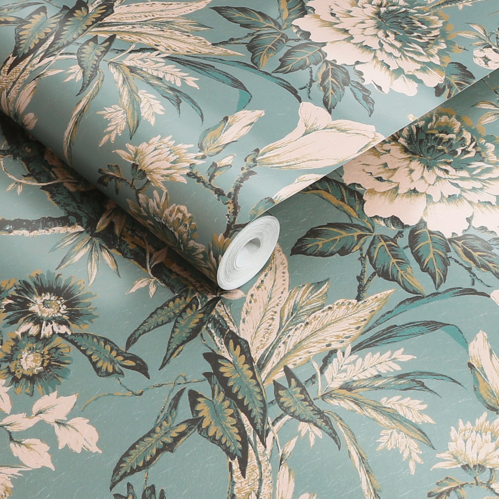 Perrow Duck Egg Wallpaper